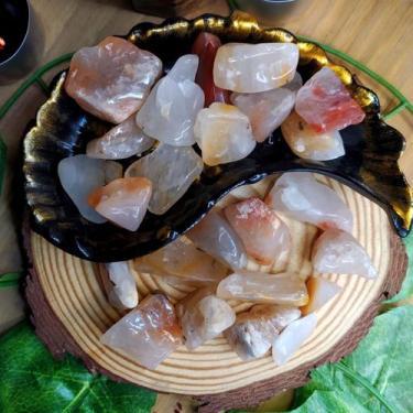 Imagem de Pedra aragonita raio laranja 1 a 3 cm- vigor e plenitude - cristal nat