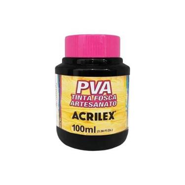Imagem de Tinta Para Artesanato PVA Acrilex 100ml 520 Preto