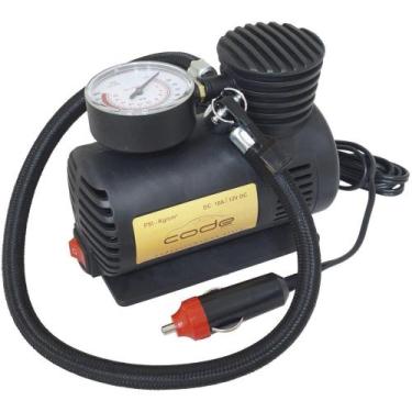 Imagem de Mini Compressor de Ar Automotivo Portátil 12V Code 300 Psi com 3 Adapt