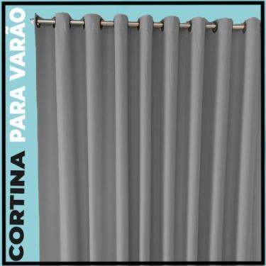 Imagem de cortina blackout Brenda quarto de janela 5,50 x 2,70 cinza - Bravin Co