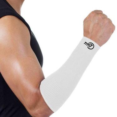 Imagem de Manguito Para Vôlei Brac7 Curto Tm7 Sports Branco, M