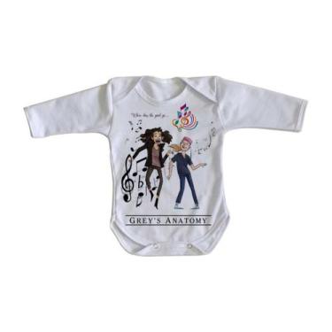 Imagem de body nenê criança roupa bebê manga longa  Grey's Anatomy where does th