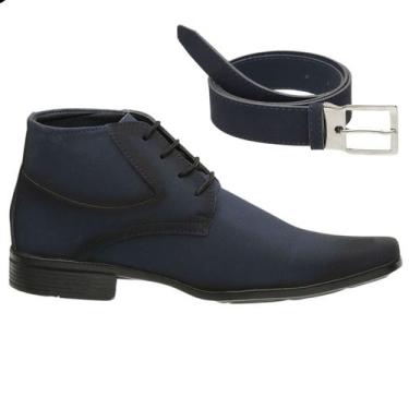 Imagem de Bota Masculina Coturno Social Masculino Cano Baixo em Nobuck Conforto 