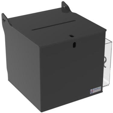 Imagem de Caixa de Sugestão Colorida 15x15cm com Bolso - Idealle Acrilicos, Pret