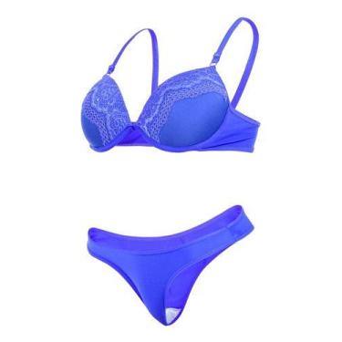 Imagem de Kit 3 Conjunto Lingerie Calcinha E Sutiã Sexy Sensual Renda - Tayane, 
