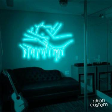 Imagem de luminaria letreiro Neon Led Sexo 150x100 luminoso decoração p/ selfie 