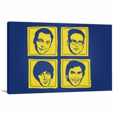 Imagem de Quadro decorativo The Big Bang Theory - Séries - Tela em Tecido - Wall