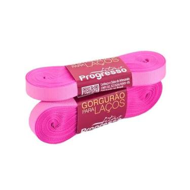 Imagem de Fita Gorgurão 11mm N2 - 10m Cor 1364 Rosa Chiclete - 1 unidade - Fitas