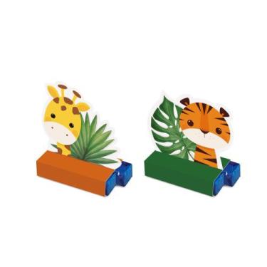 Imagem de Caixa Bis - Festa Safari 2 - Tigre e Girafa - 08 unidades - Cromus - R