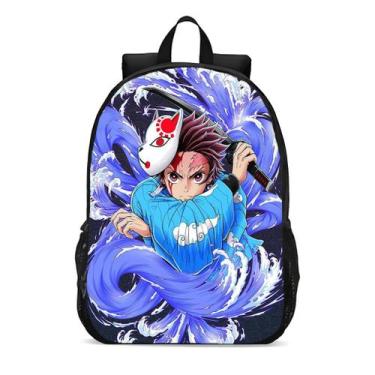 Imagem de Mochila Escolar Infanto Juvenil Anime Demon Slayer Tanjiro Novidades 0