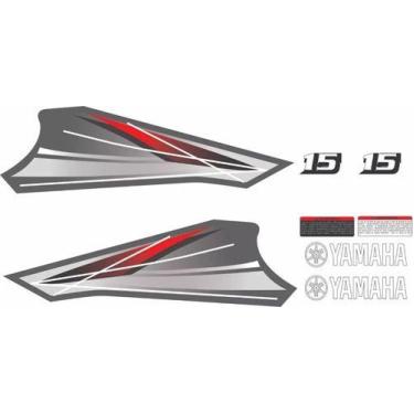 Imagem de Kit Adesivos Yamaha 15 Para Motor De Popa Jet Ski - SPTS