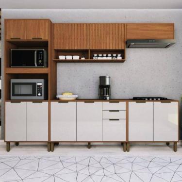 Imagem de Cozinha Completa 5 Peças Sem Tampo Indekes Paris Freijo/Off White