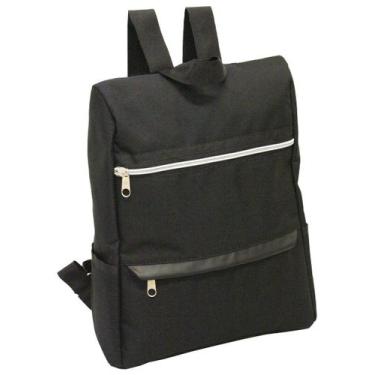 Imagem de Mochila Bolsa Anti-Furto LS Bolsas com Zíper Prata 5 divisões - MO3175