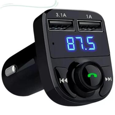Imagem de Carregador P/ Carro Usb Transmissor Fm Mp3  Bluetooth 2023 - WCAN