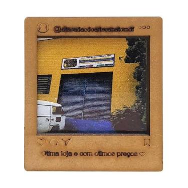 Imagem de Porta Retrato Mini Instagram Personalizado Foto 6,5x7,5 Mdf Madeira - 