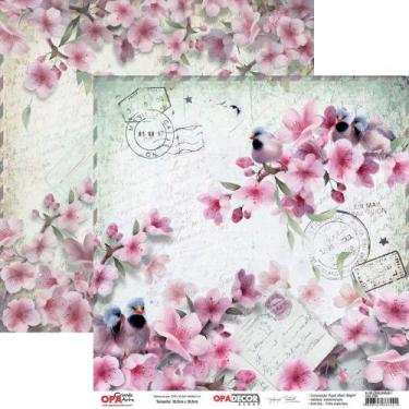 Imagem de Papel para Scrapbook Mayumi Takushi OPA - Flor Cerejeiras 1 - 2794 - O