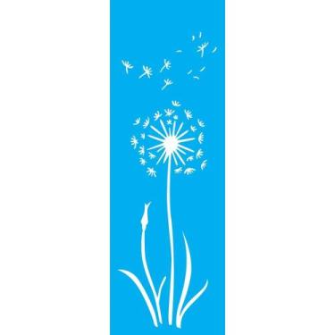Imagem de Stencil Opa 10 x 30 cm - Flor Dente de Leão - 2222 - Opa Criando Arte