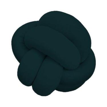 Imagem de Almofada de Nó Escandinavo Várias Cores - Díspar Design, Verde Musgo