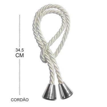 Imagem de 10 Unidades de Cordão com Detalhe Ouro e/ou Prata - Casa das Essências