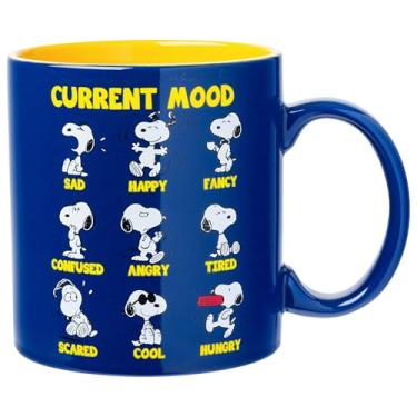 Imagem de Silver Buffalo Caneca de cerâmica Peanuts com Snoopy, 590 ml