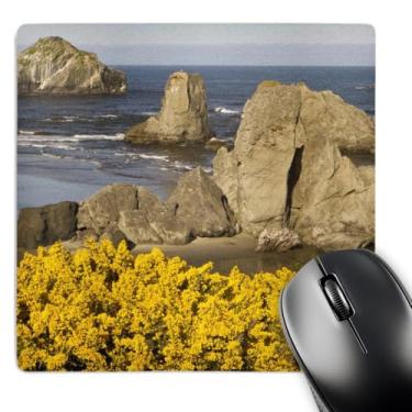 Imagem de Mouse pad com acabamento fosco 3D Rose"Beach Views Bandon Oregon UsaUs38 Wsu0097William Sutton" - 20 x 20 cm - mp_146323_1