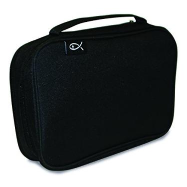 Imagem de Divinity Boutique Estudo de capa da Bíblia preto, médio (21477) | Serve para Bíblias de até 21 cm x 14 cm x 2,5 cm