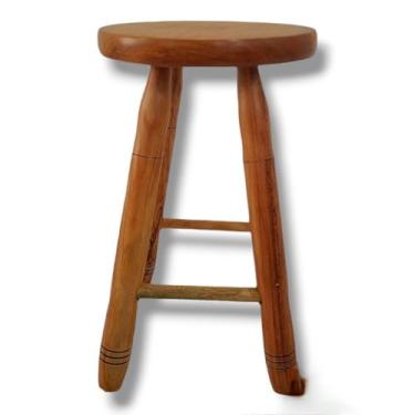 Imagem de Bancos de madeira pequenos, médios e grandes com cores nostálgicas, sem pintura Bancos baixos(BANCO 50cm)