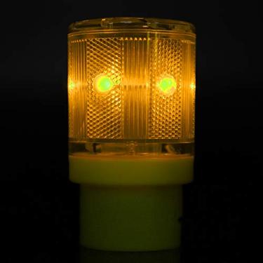 Imagem de Lâmpada Estroboscópica de Carro, Luz Estroboscópica Piscante LED Movida a Energia Solar, Alta Intensidade Com Cobertura de 360° para Alarme de Segurança de Emergência, Sem