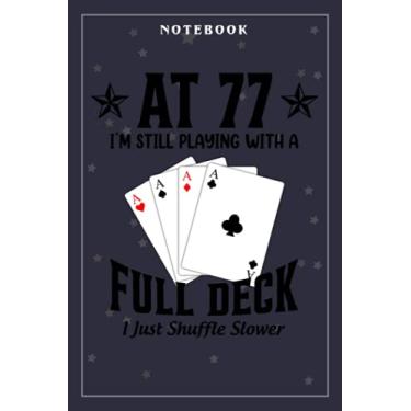 Imagem de Notebook Journal Funny 77th Birthday Gift - 77 Year Old Cards: Meeting, Goals, Work List, Financial,6x9 in, Happy, Goal, Life, Gym, Personal Budget