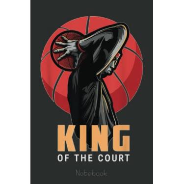 Imagem de Cool Basketball Image Art B-Ball Hoops Sport Slogan Notebook Notebook: A blank lined basketball notebook 6x9 in 110 Pages that makes a fun basketball ... women's basketball, team basketball gifts