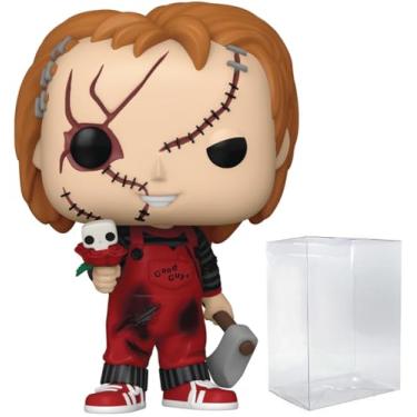 Imagem de POP Filmes: Valentines - Boneco de vinil Funko Chucky (incluído com caixa protetora compatível) multicolorido 9,5 cm