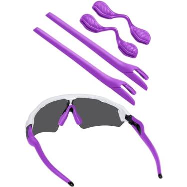 Imagem de BLAZERBUCK Kits de meias de reposição para óculos de sol Oakley Radar EV Series - Roxo