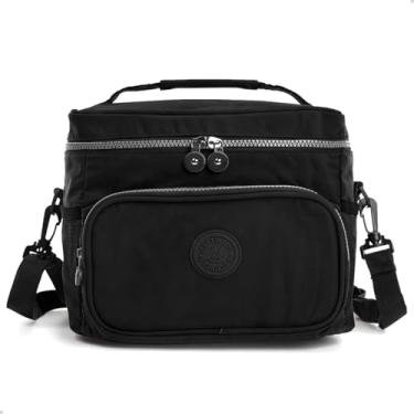 Imagem de Bolsa Térmica Marmita E Bebidas Pratica Dia a Dia Viagens Lancheira (Preto)