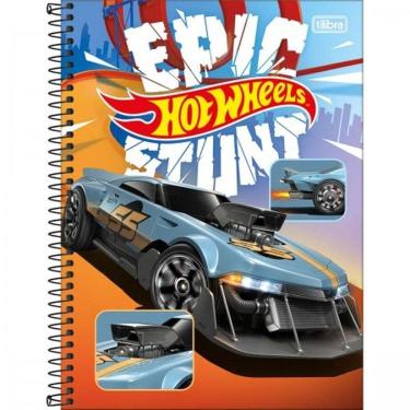 Imagem de Caderno Univ. 80 Folhas 1 Matéria HotWheels Capa 2 - Tilibra