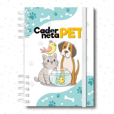 Imagem de Caderneta de Vacinação Pet, 21,5 x 15,5cm, 108 Páginas, Controle de Saúde e Anotações para Cães e Gatos