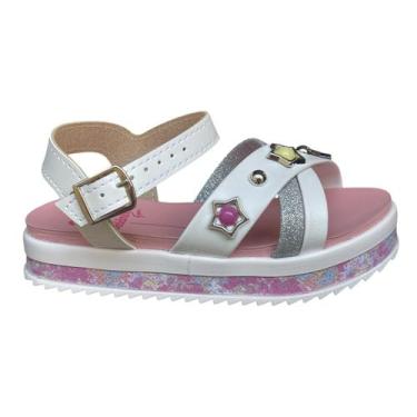 Imagem de Sandália Papete Infantil Flatform Tratorada Molekinha 2305.1563, Branc