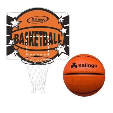 Imagem de Kit Tabela de Basquete Infantil em MDF Ótima Fixação 6 Anos Xalingo  B