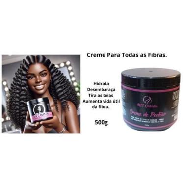 Imagem de Creme para pentear e hidratar cabelos orgânicos, fibras e - Ms Cabelos