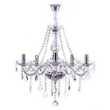 Imagem de Lustre Maria Thereza Transparente 5 Lâmpadas - Arquitetizze