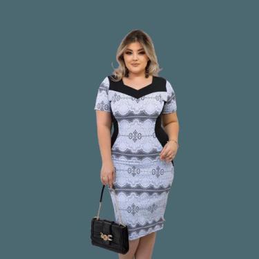 Imagem de Vestido Moda Evangelica Socia Plus Size Midi Feminino Mega Oferta Atac