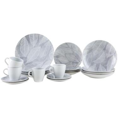 Imagem de Aparelho de Jantar e Cappuccino 20 Peças Tramontina Redondo de Porcela