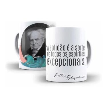 Imagem de Caneca Filosofia Schopenhauer A Solidão É A Sorte De Todos Os Espírito