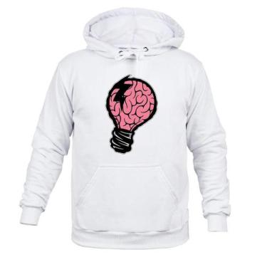 Imagem de Moletom Blusão Canguru Mente Luz - Surprass, Branco, M