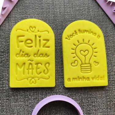 Imagem de Kit 2 Cortador Dia das Mães Portal 6,5x4 CM - Embody 3d