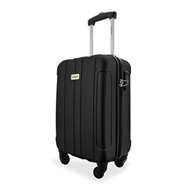 Imagem de Mala de Bordo de Viagem ABS 4 Rodas Bagagem de Mão até 10kg (A1MB Preto)