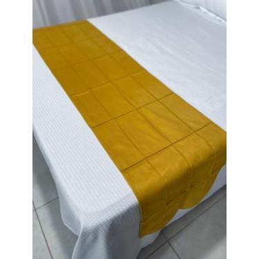 Imagem de Peseira Drapeada Luxo Suede Para Cama CASAL 1,85M x 0,45 CM (ENVIO IME