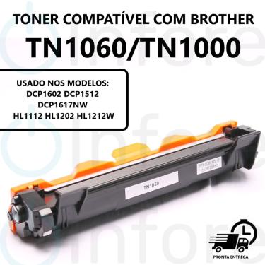 Imagem de Toner Compatível TN-1060 TN1060 tn 1060 Brother 1617 1202 1212 1602 pk 1K