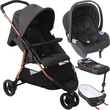 Imagem de Carrinho Burigotto Moises Bebe Conforto Base isofix CR3 Cobre