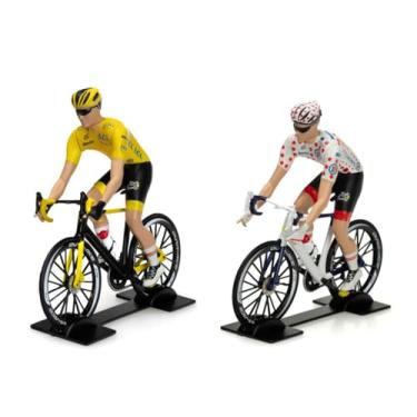 Imagem de OPO 10 - Set of 2 Figurines Cyclists Tour de France 2023 Yellow and Polka Dot Jersey - Compatible with SOLIDO 1/18 - TDF2-5