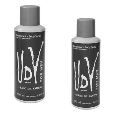 Imagem de Kit 2 Desodorantes Masculinos Body Spray Udv For Men 200 Ml